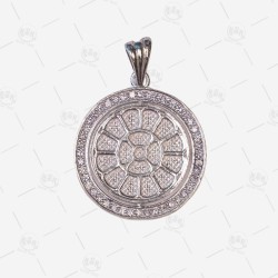 Multi Colour Mother and Sri Aurobindo Double sided Pendant