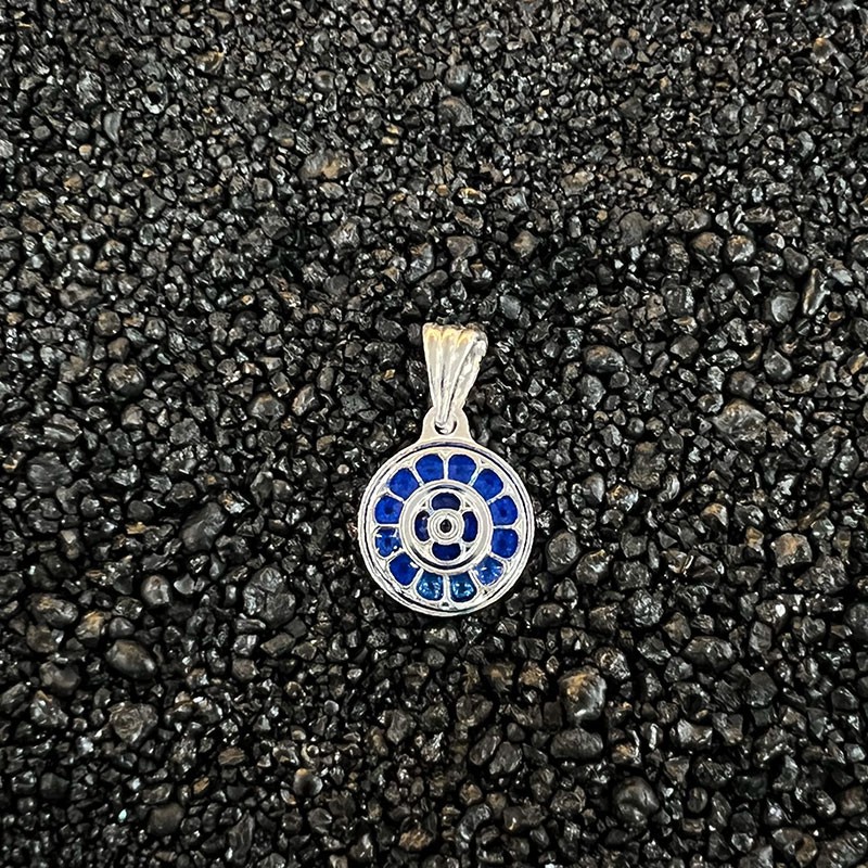 Mother Symbol Blue enamel Pendant